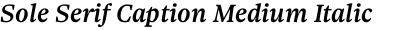 Sole Serif Caption Medium Italic